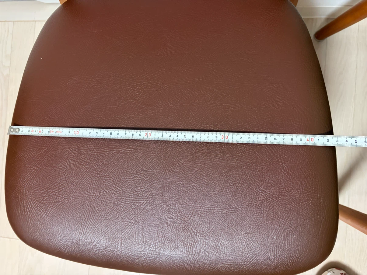 日進木工 チェア 木製 2脚セット ブラウンの写真6枚目