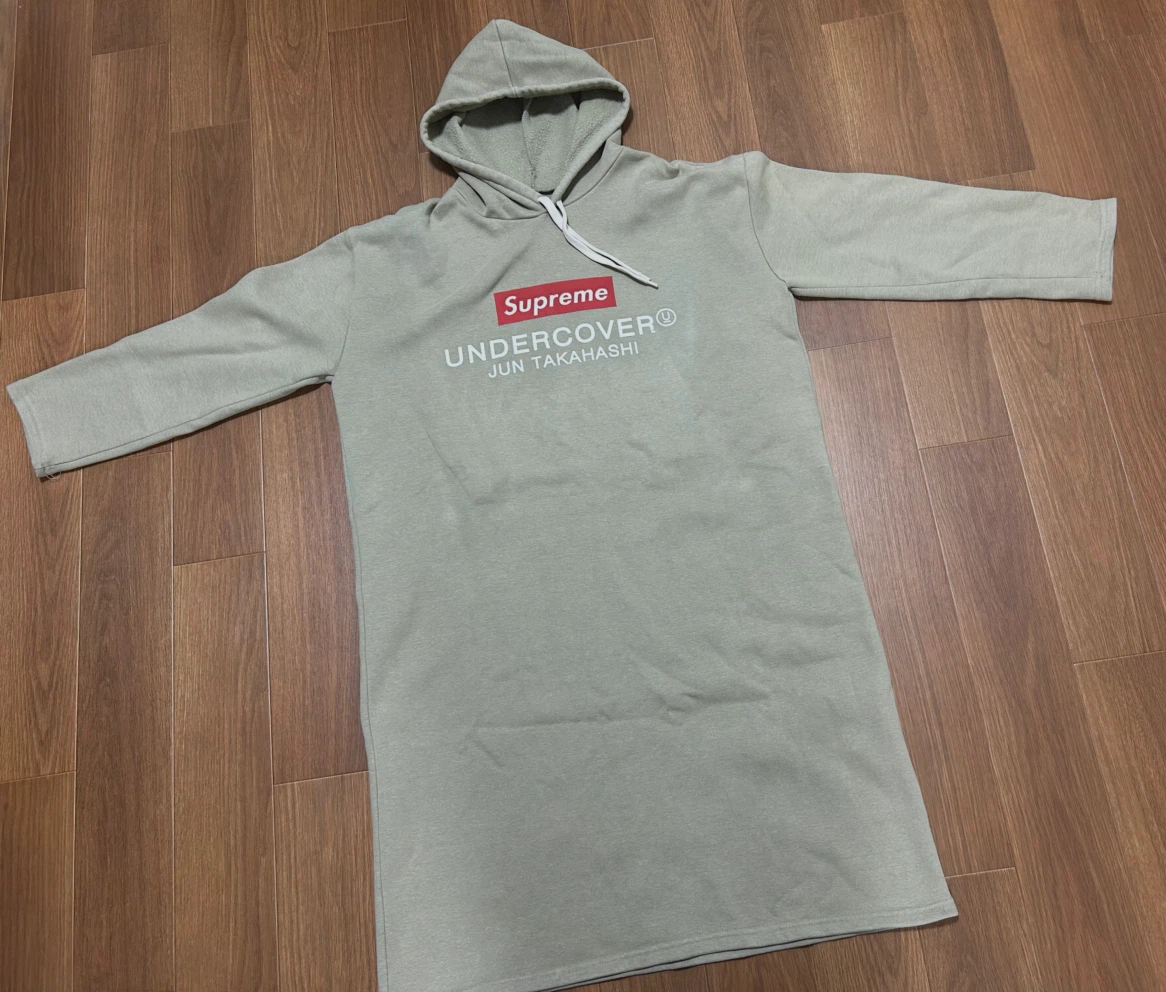 【デザイン◎】Supreme × UNDERCOVER ロングパーカーワンピース ユニセックスの写真3枚目