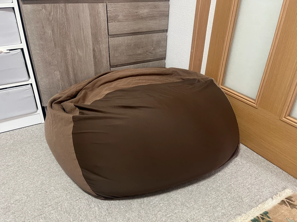 無印 ビーズクッション ブラウン系
