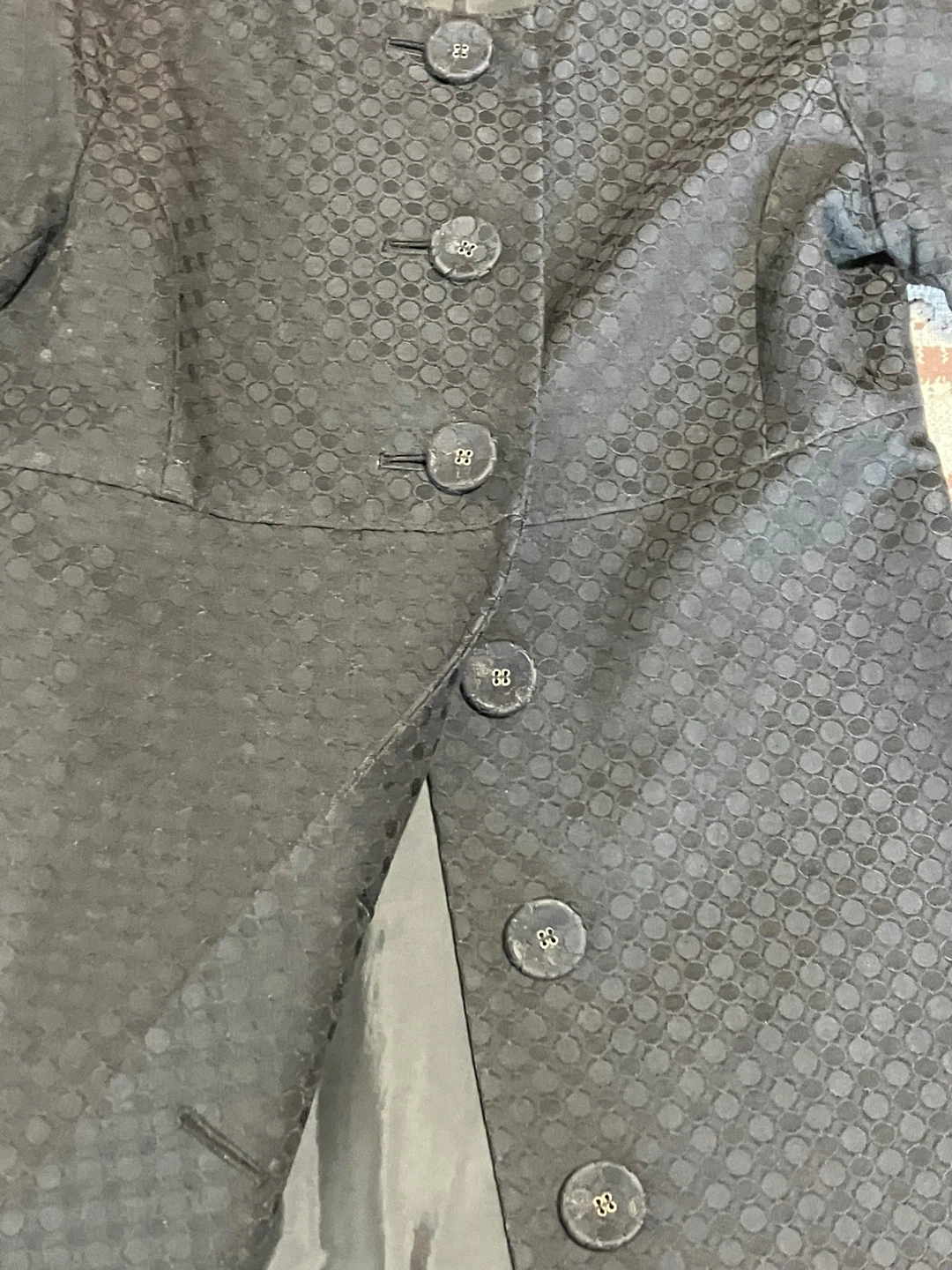 PROPORTION BODY DRESSING　ブラックノーカラーコート　サイズ3の写真3枚目