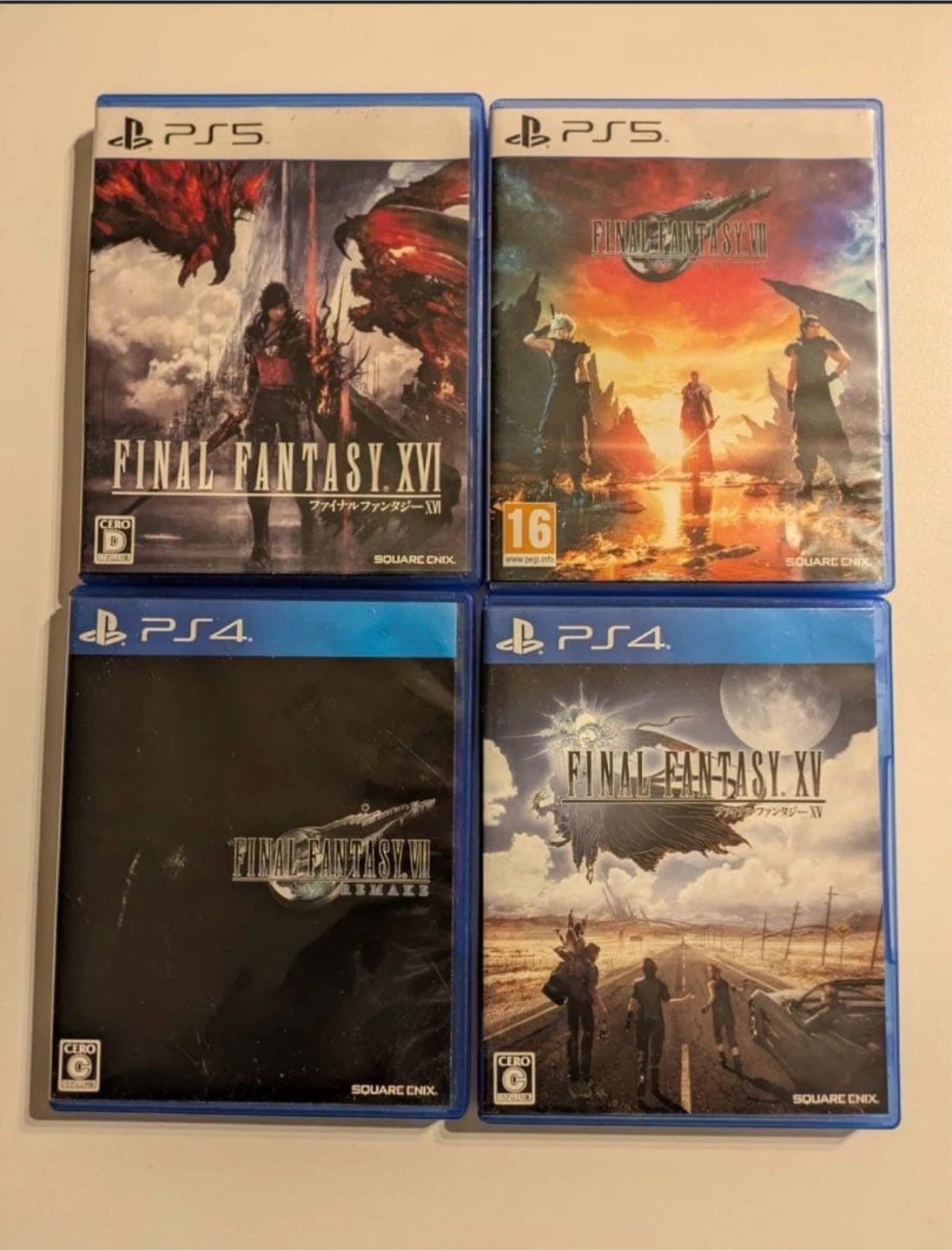 ファイナルファンタジー ゲームソフト4本セット