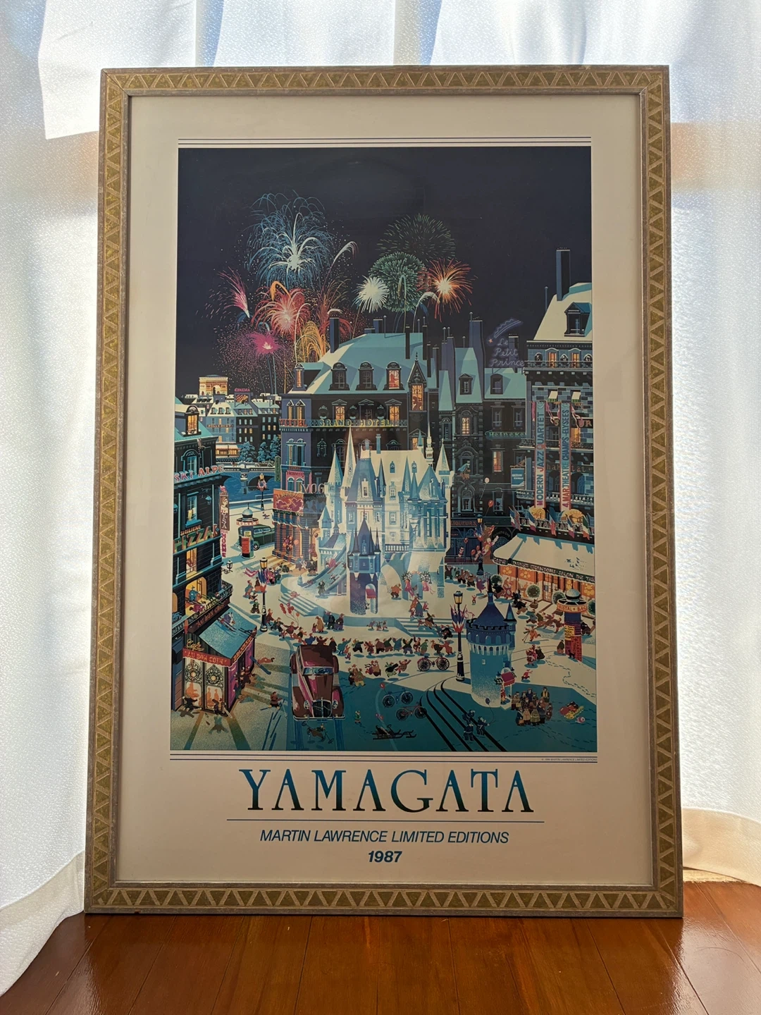 ヒロヤマガタ 額装アートポスター スノーキャッスルの写真2枚目