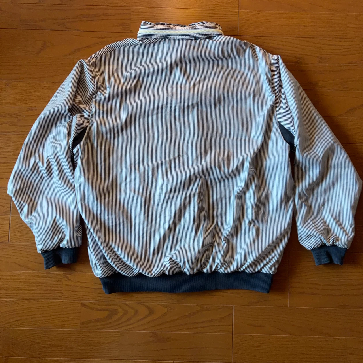 CHEMISE LACOSTE フレンチラコステ 80s〜90s フランス製 ストライプ フードブルゾン SIZE 6の写真6枚目