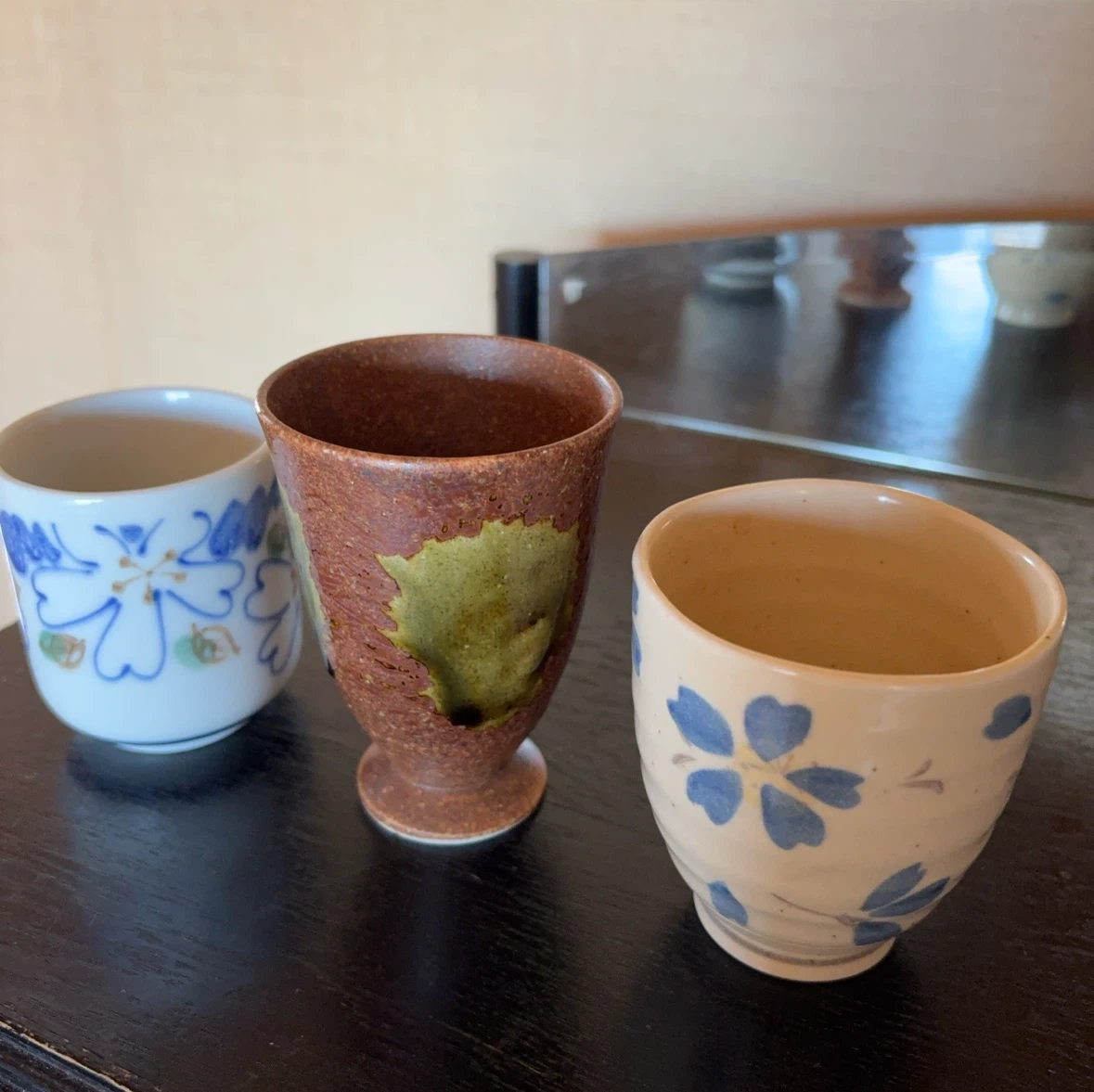 和風 湯呑み 3個セット 陶器 茶器の写真2枚目