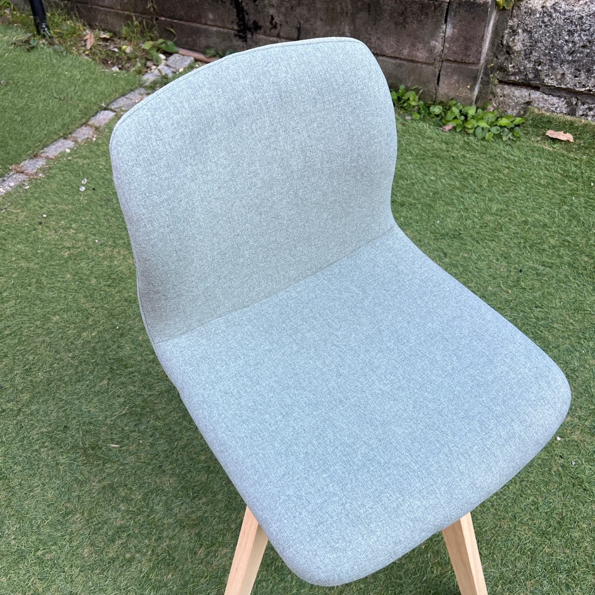 ニトリ 回転式ダイニングチェア サンデー カイテン DC SUNDAY SWIVEL WW/GRの写真5枚目