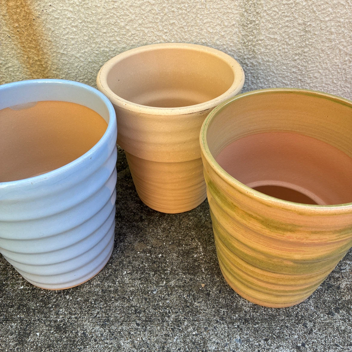 植木鉢 3点セット 陶器製