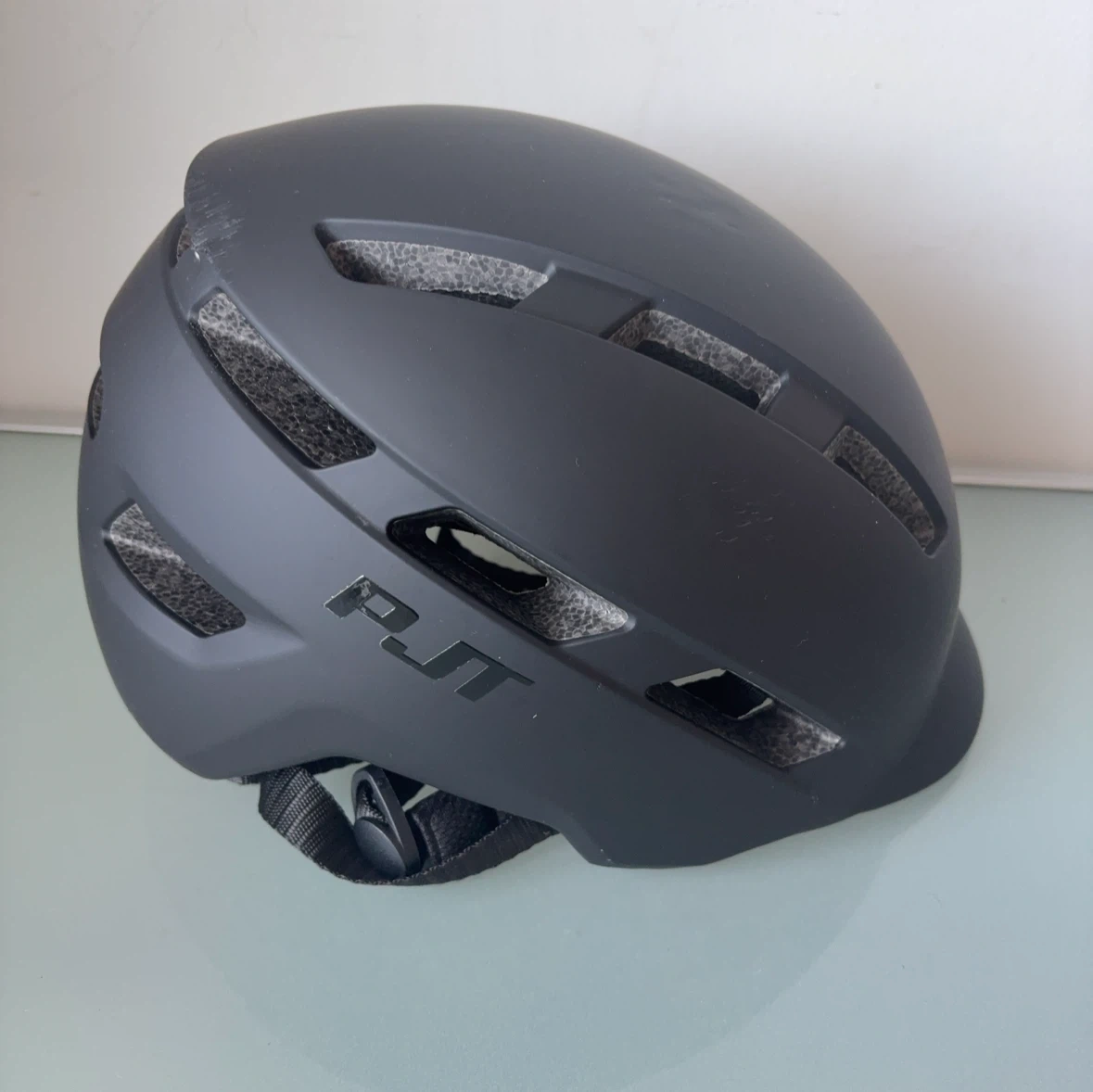 PJT 自転車ヘルメット マットブラック Lサイズの写真2枚目
