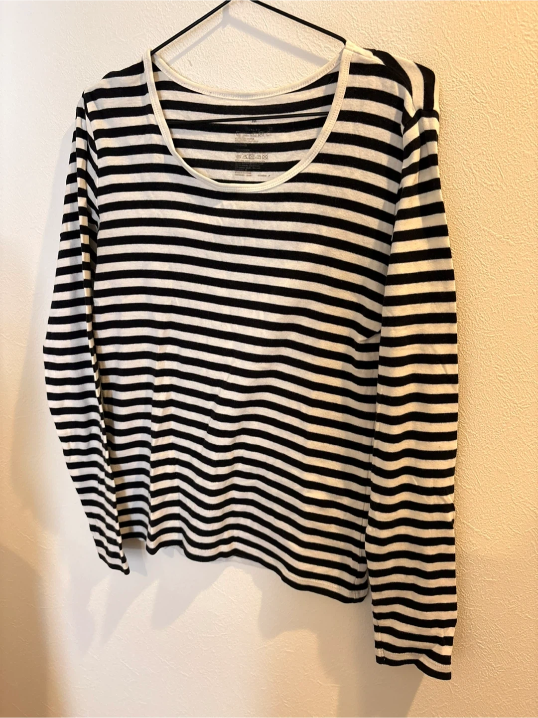 無印良品 ボーダー長袖Tシャツ Mサイズの写真2枚目