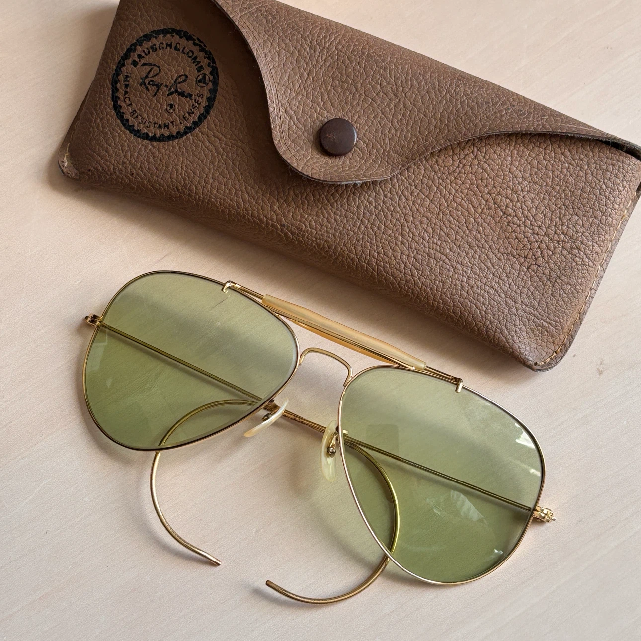 70年代　B&L Vintage Rya-Ban USA ボシュロム ヴィンテージ レイバン アウトドアーズマン　グリーンレンズ