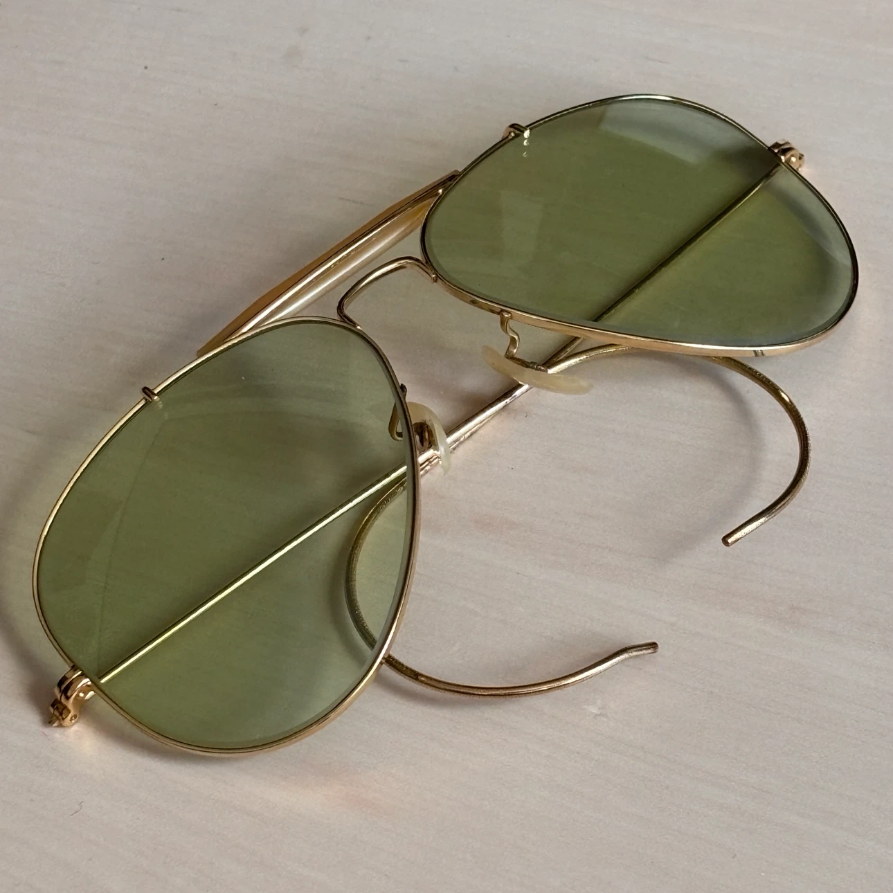 70年代　B&L Vintage Rya-Ban USA ボシュロム ヴィンテージ レイバン アウトドアーズマン　グリーンレンズの写真3枚目