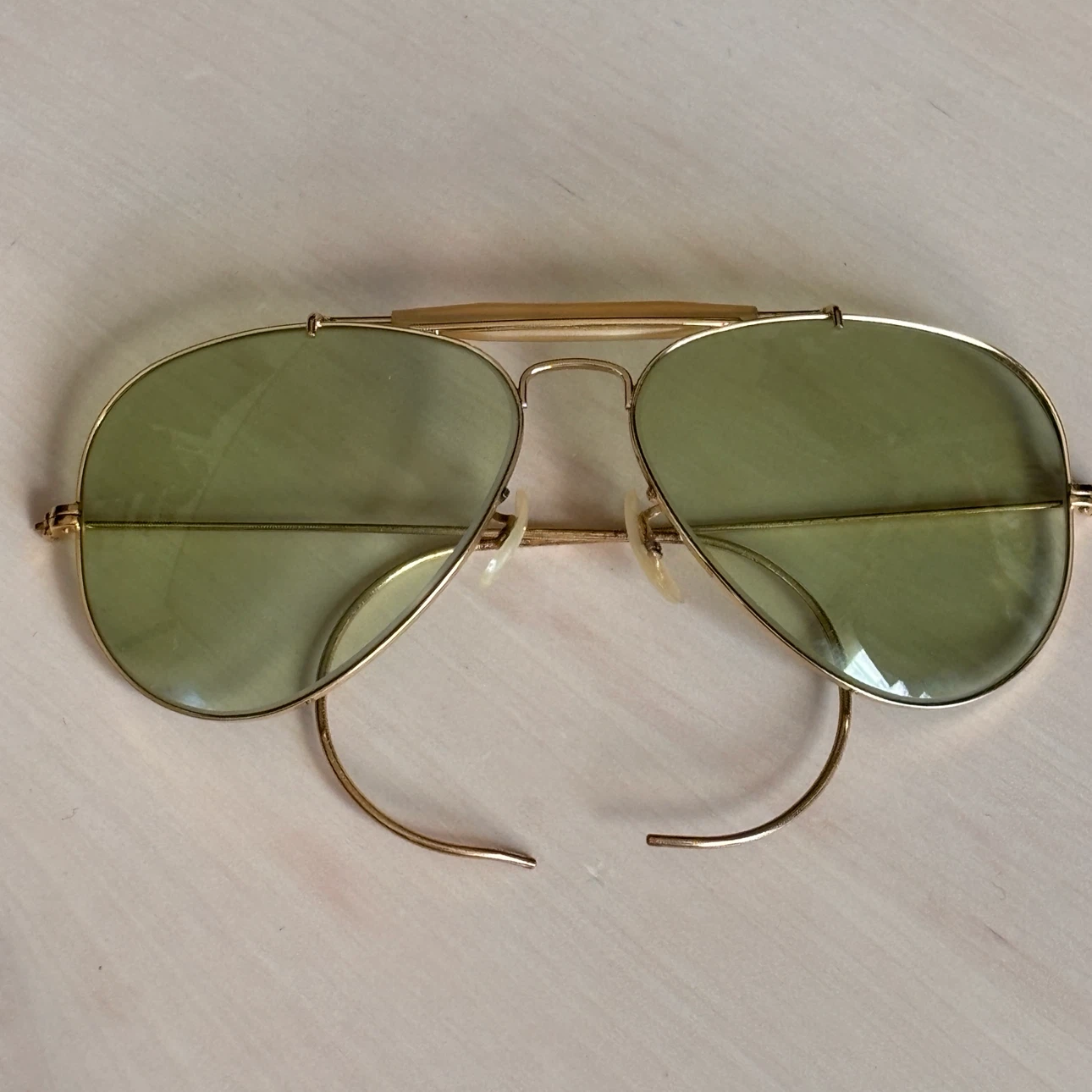 70年代　B&L Vintage Rya-Ban USA ボシュロム ヴィンテージ レイバン アウトドアーズマン　グリーンレンズの写真5枚目