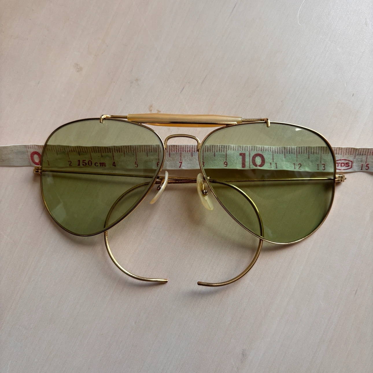 70年代 B&L Vintage Rya-Ban USA ボシュロム ヴィンテージ レイバン アウトドアーズマン グリーンレンズの写真10枚目