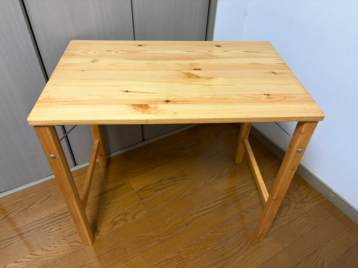 無印良品 パイン材折りたたみテーブル 80cm