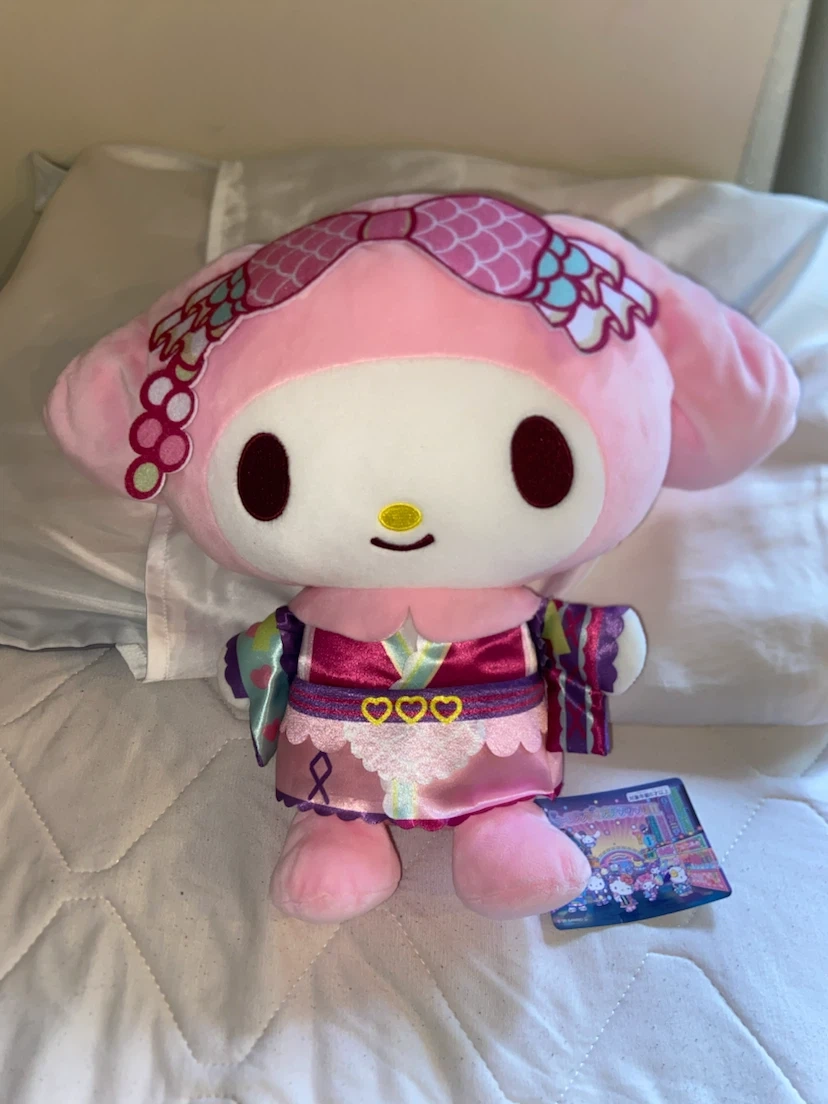 【10/15まで】マイメロディ ぬいぐるみ 浴衣風
