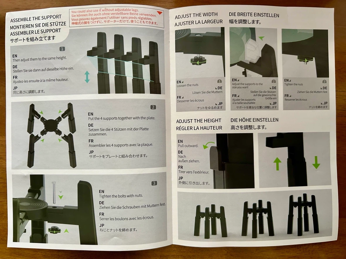 JUNSPOW 昇降式ペットボウルスタンド(ステンレスボウル付き)の写真2枚目