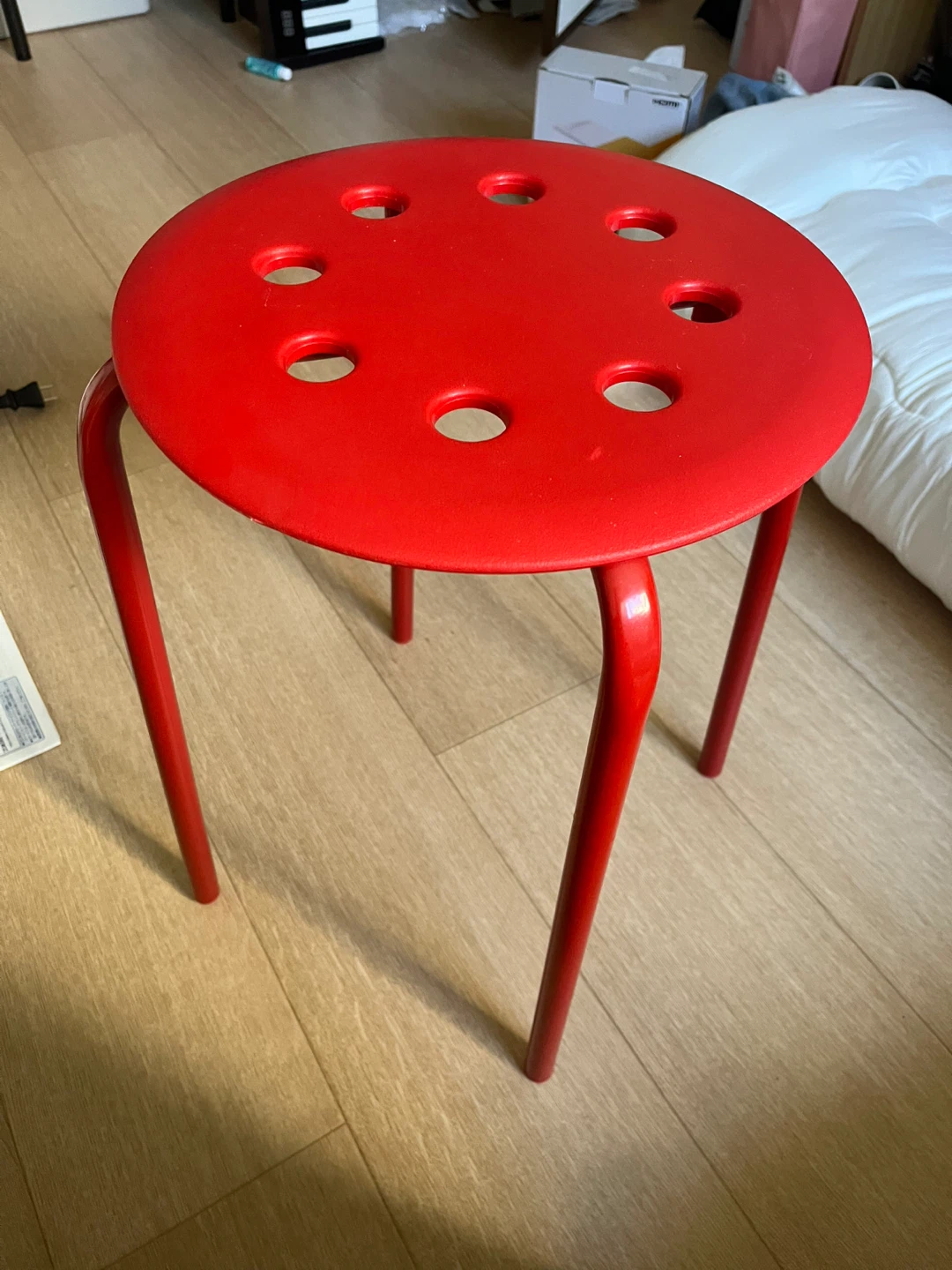 丸型 スツール レッド 椅子