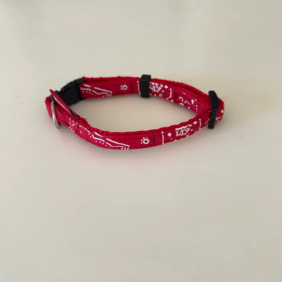 ペット用首輪 バンダナ柄 レッド