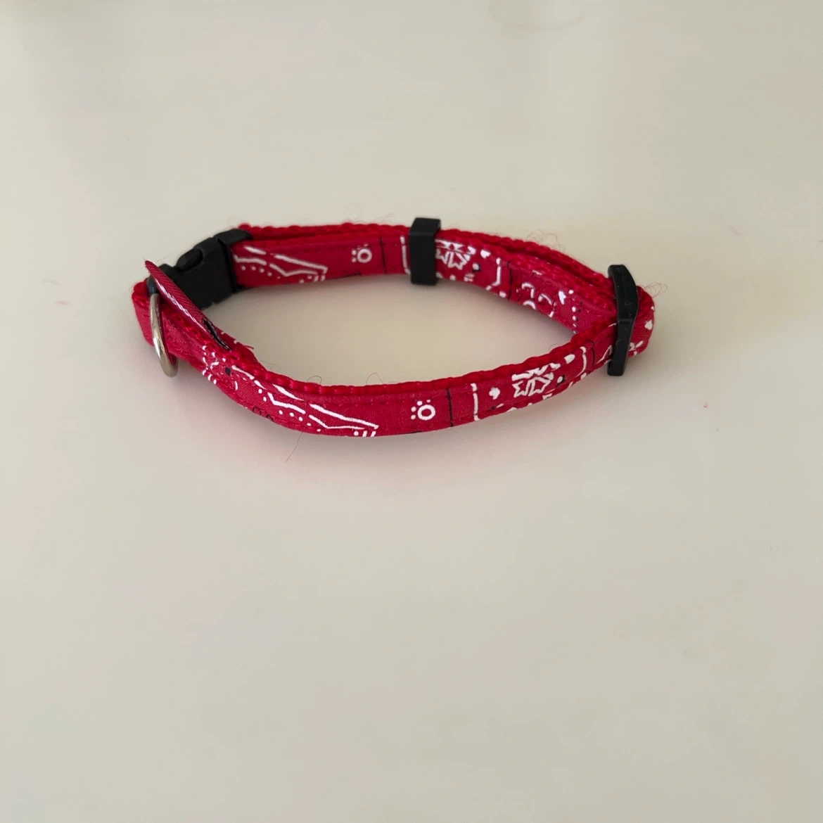 ペット用首輪 バンダナ柄 レッド