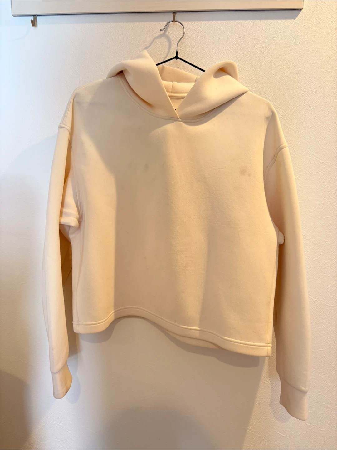 UNIQLO ドライスウェット プルパーカ Sサイズ アイボリー