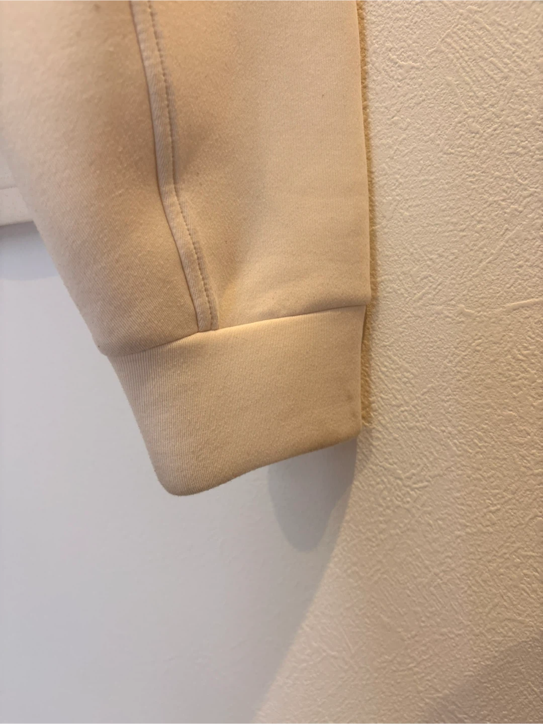 UNIQLO ドライスウェット プルパーカ Sサイズ アイボリーの写真6枚目