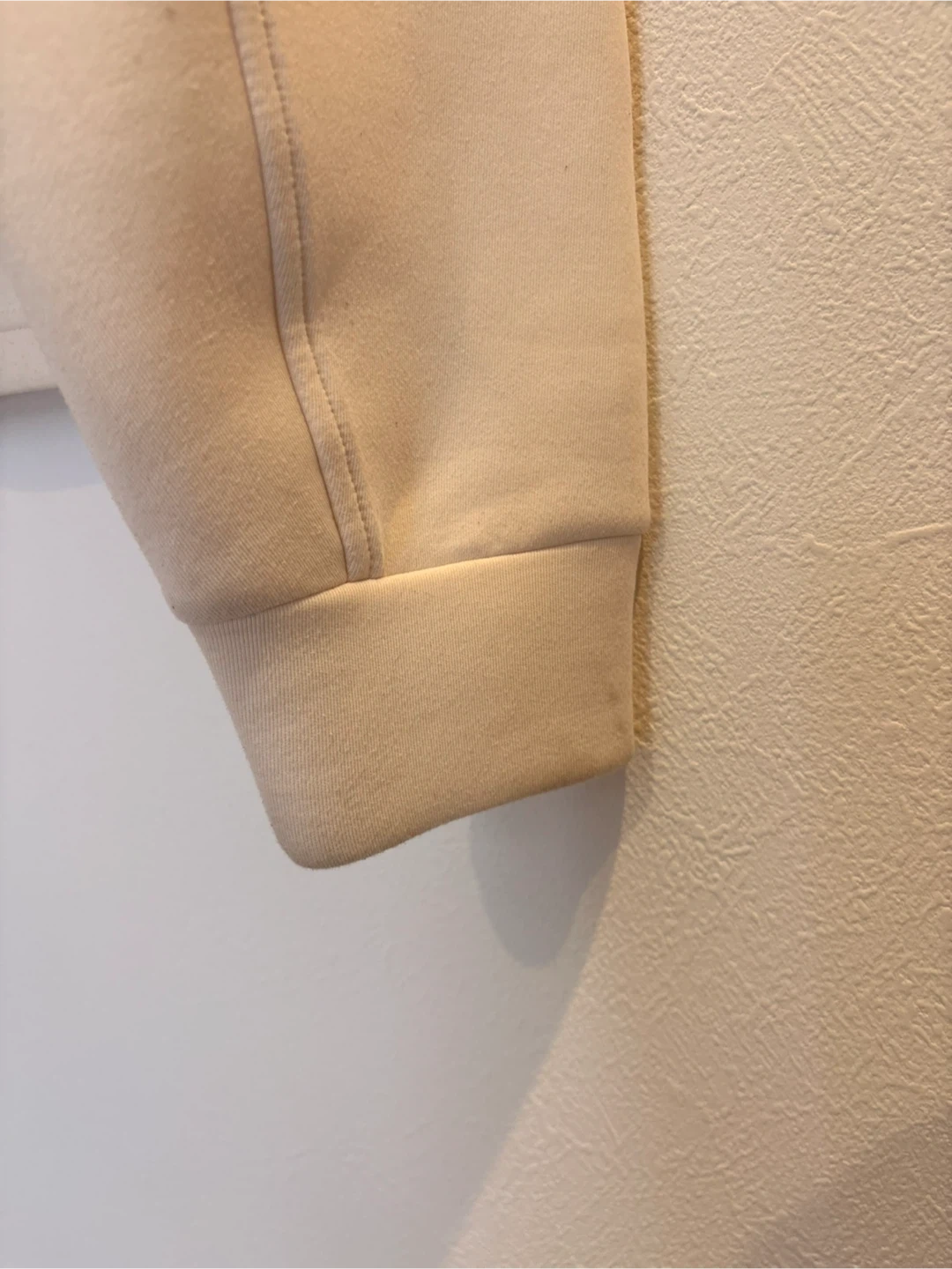UNIQLO ドライスウェット プルパーカ Sサイズ アイボリーの写真6枚目
