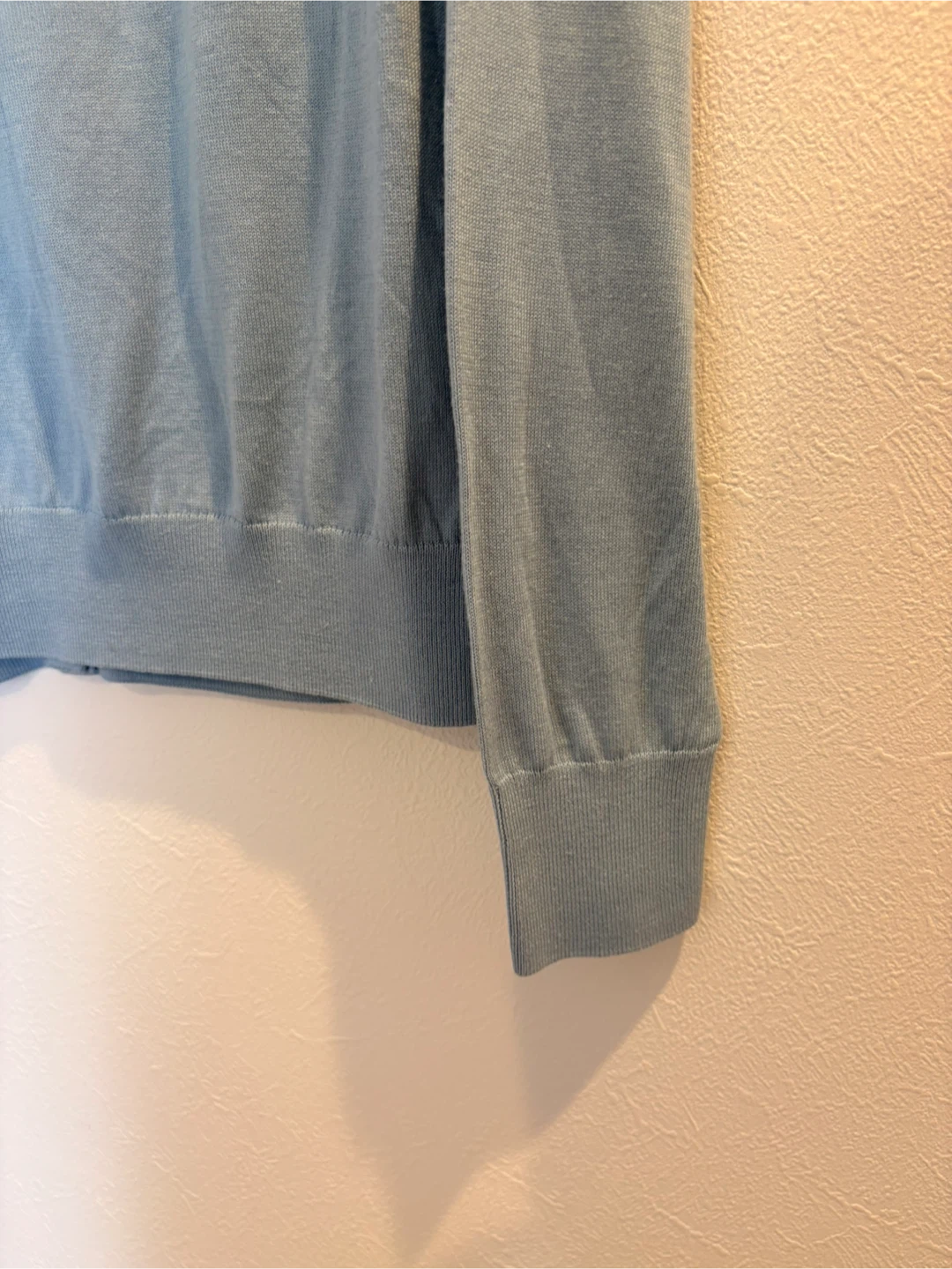 UNIQLO クルーネックカーディガン 水色 Mサイズの写真6枚目