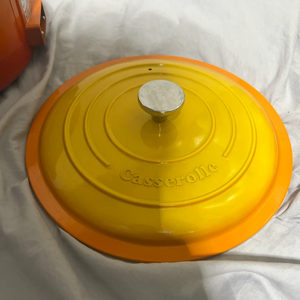 山善 Casserole 電気グリル鍋 YGC-800 グリルパン オレンジの写真6枚目