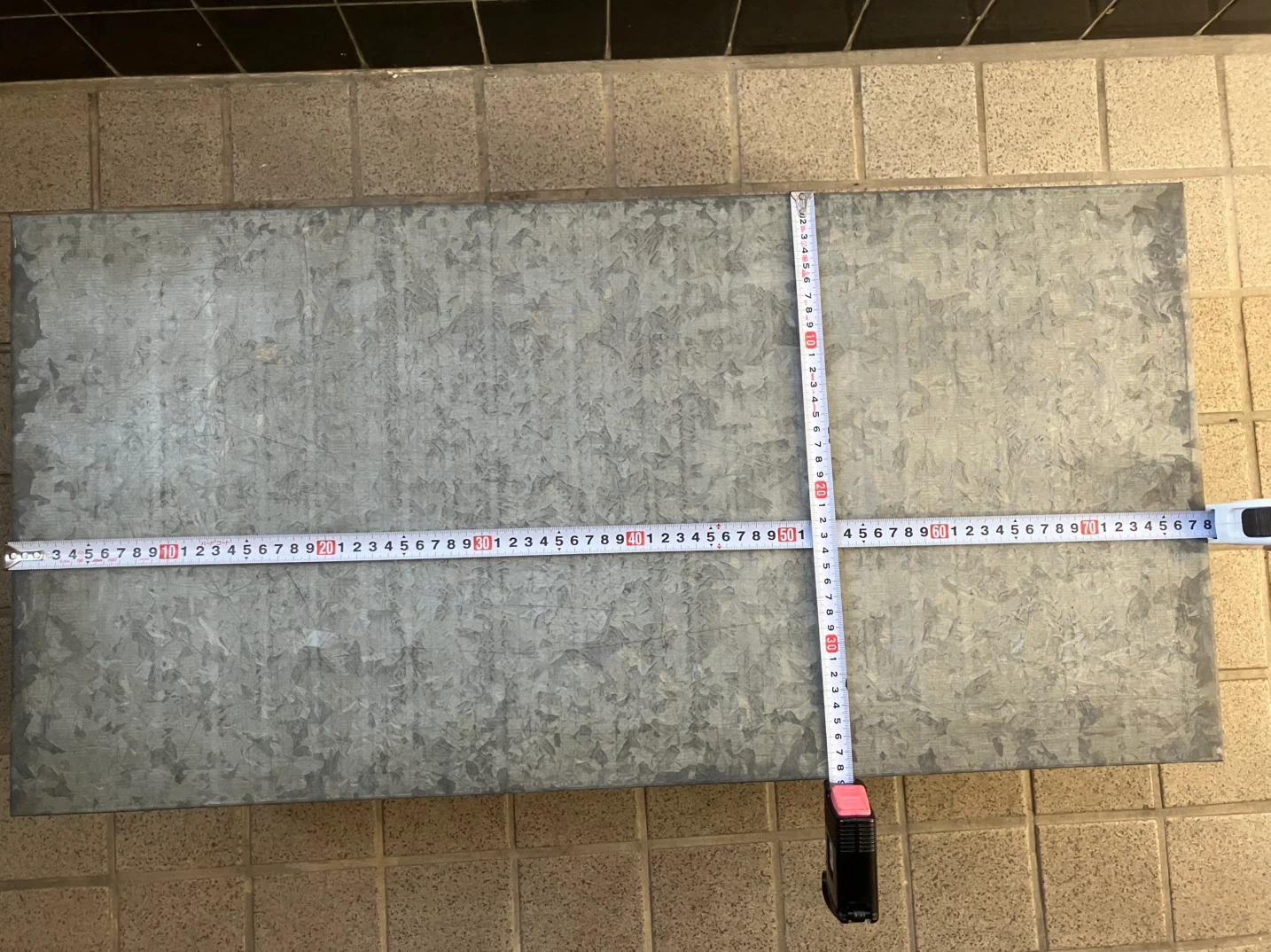 昭和レトロ ③東京河野金属 トタン衣装箱 収納ボックス ブリキ アンテの写真9枚目