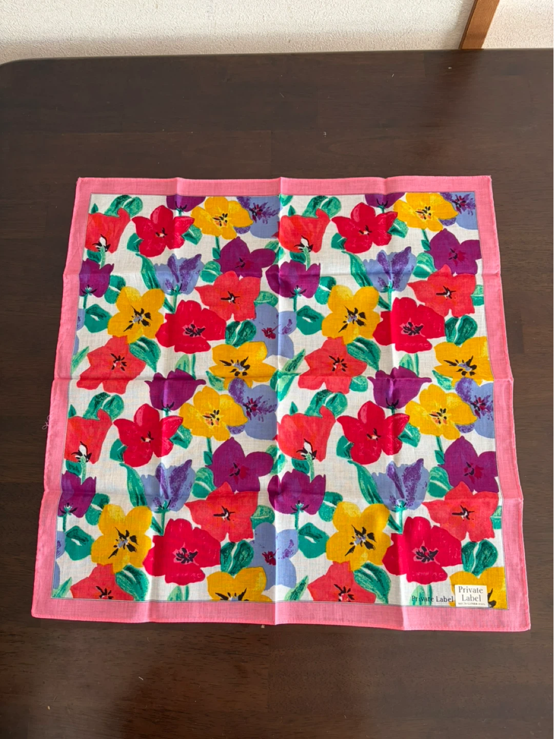 ⭐︎新品⭐︎プライベートレーベル ハンカチ 2枚セット 花柄の写真3枚目