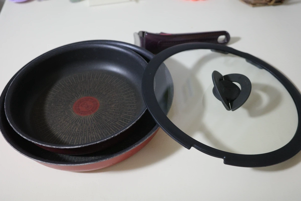 T-fal フライパン 2点セット ガラス蓋 ハンドル付き