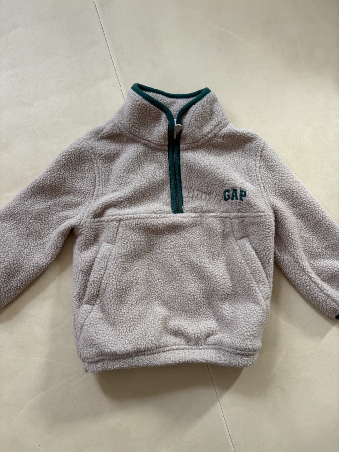 gap ベビー ボアプルオーバー ベージュ 90cm