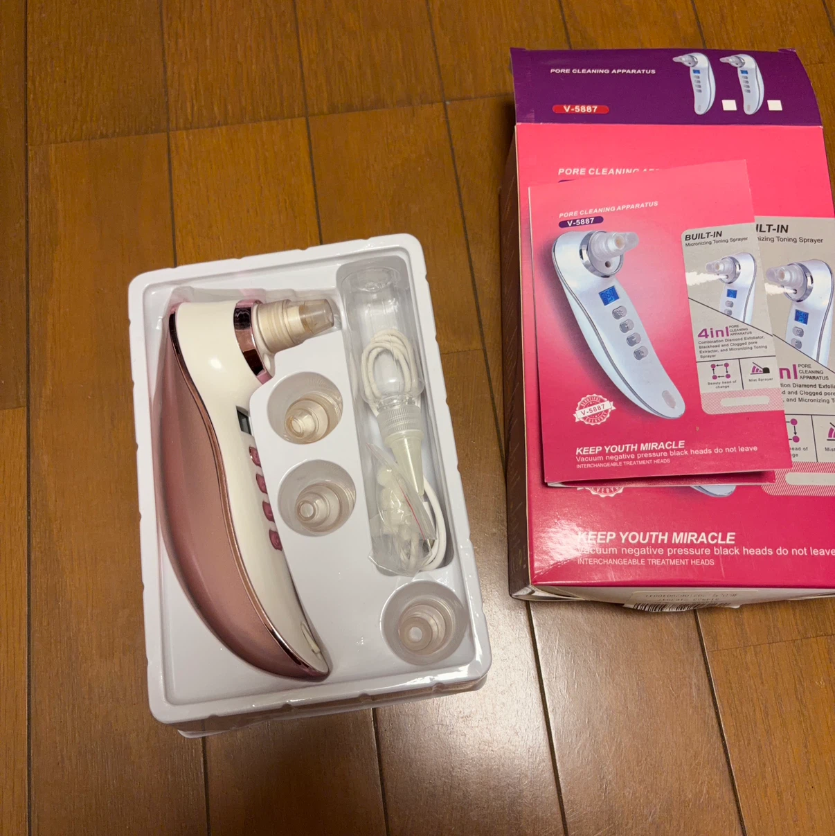 毛穴吸引器 V-5887 4in1の写真2枚目