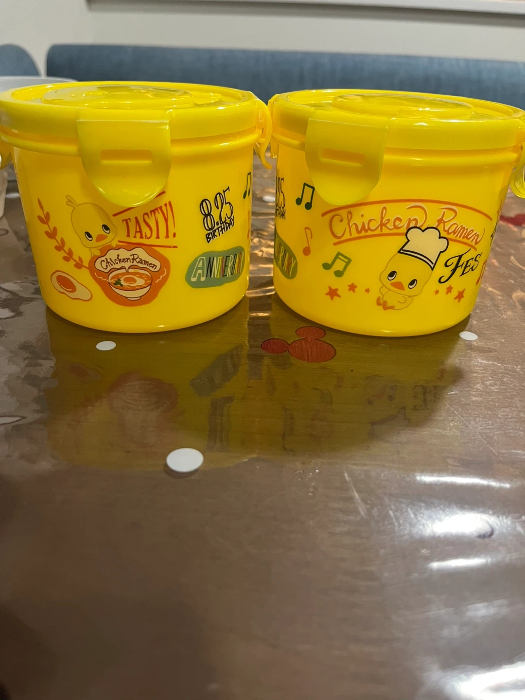 チキンラーメン 60周年 ひよこちゃん 保存容器 2個セットの写真2枚目