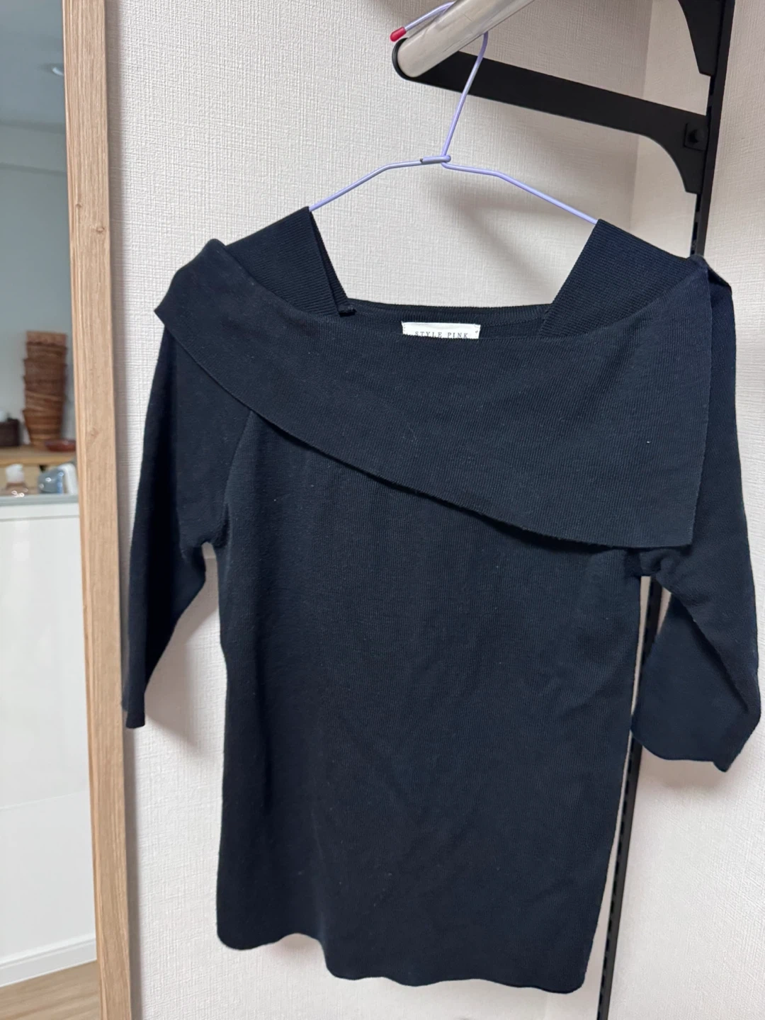 【無料お譲り】黒の7分袖トップス&ジャケット2点セット