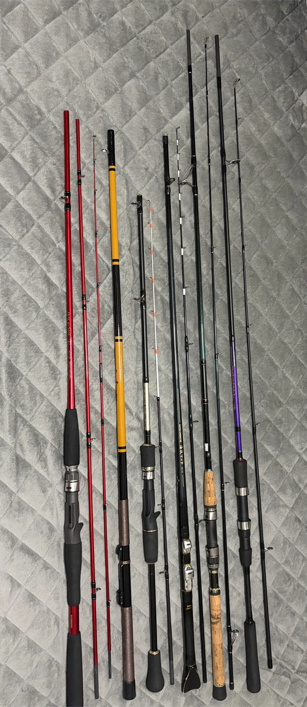 ✨釣り竿 6本セット ⭐️メバル・マゴチ・エギング等⭐️（ジャンク品）✨の写真2枚目