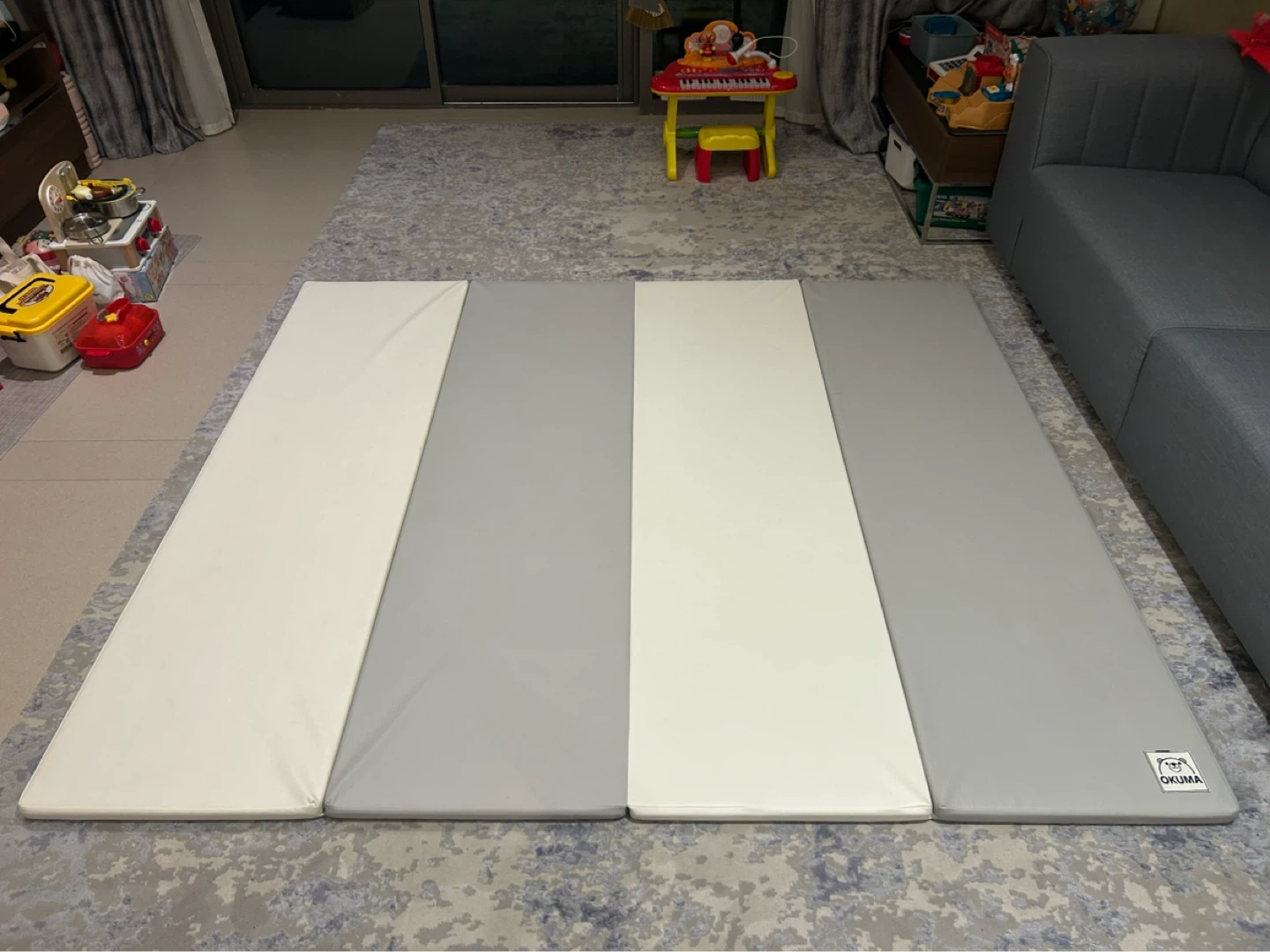OKUMA (大阪熊)折りたたみベビープレイマット180×200cm