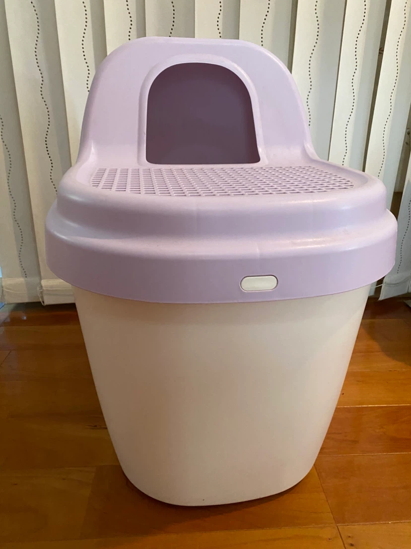 リッチェル コロル 砂取りネコトイレ パープルの写真2枚目