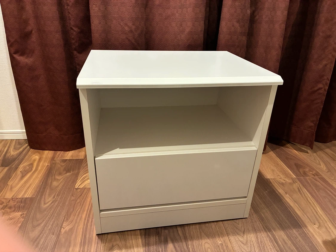 【定価約3.8万円】ディノス クローゼット収納チェスト(幅60×奥45×高58cm)ホワイト ※裏面シミありのため格安