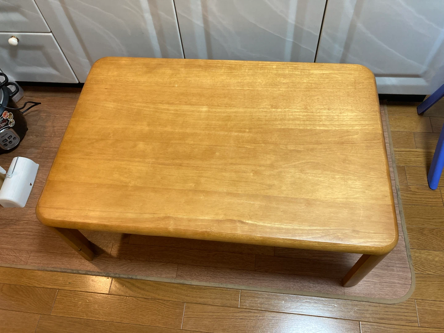 木製 折りたたみローテーブル