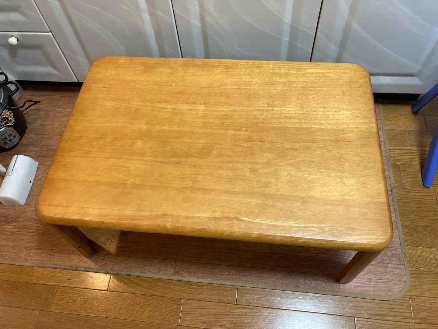 木製 折りたたみローテーブル