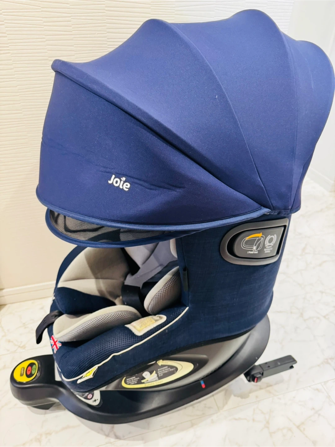 ジョイー 回転式チャイルドシート ネイビー