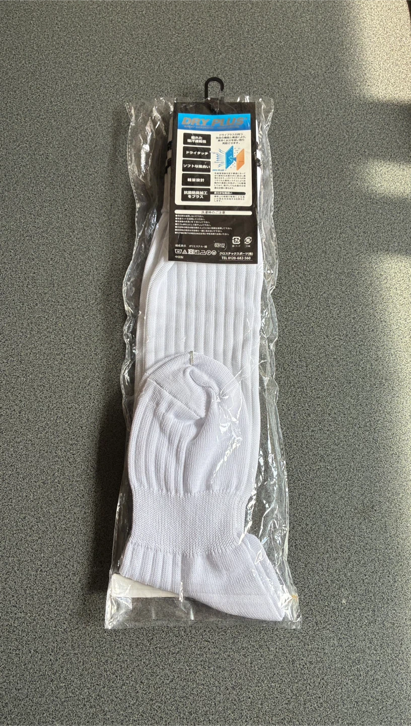 サッカーソックス 22-23cm 白の写真2枚目