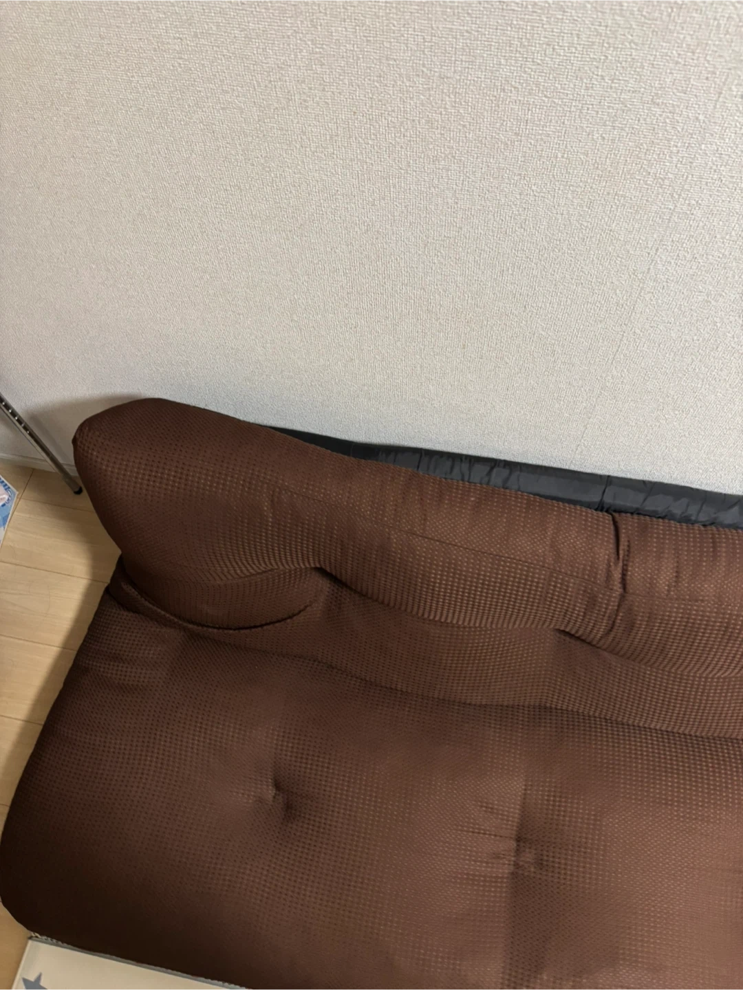 3人掛けローソファ リクライニング ブラウン ソファベッドの写真3枚目