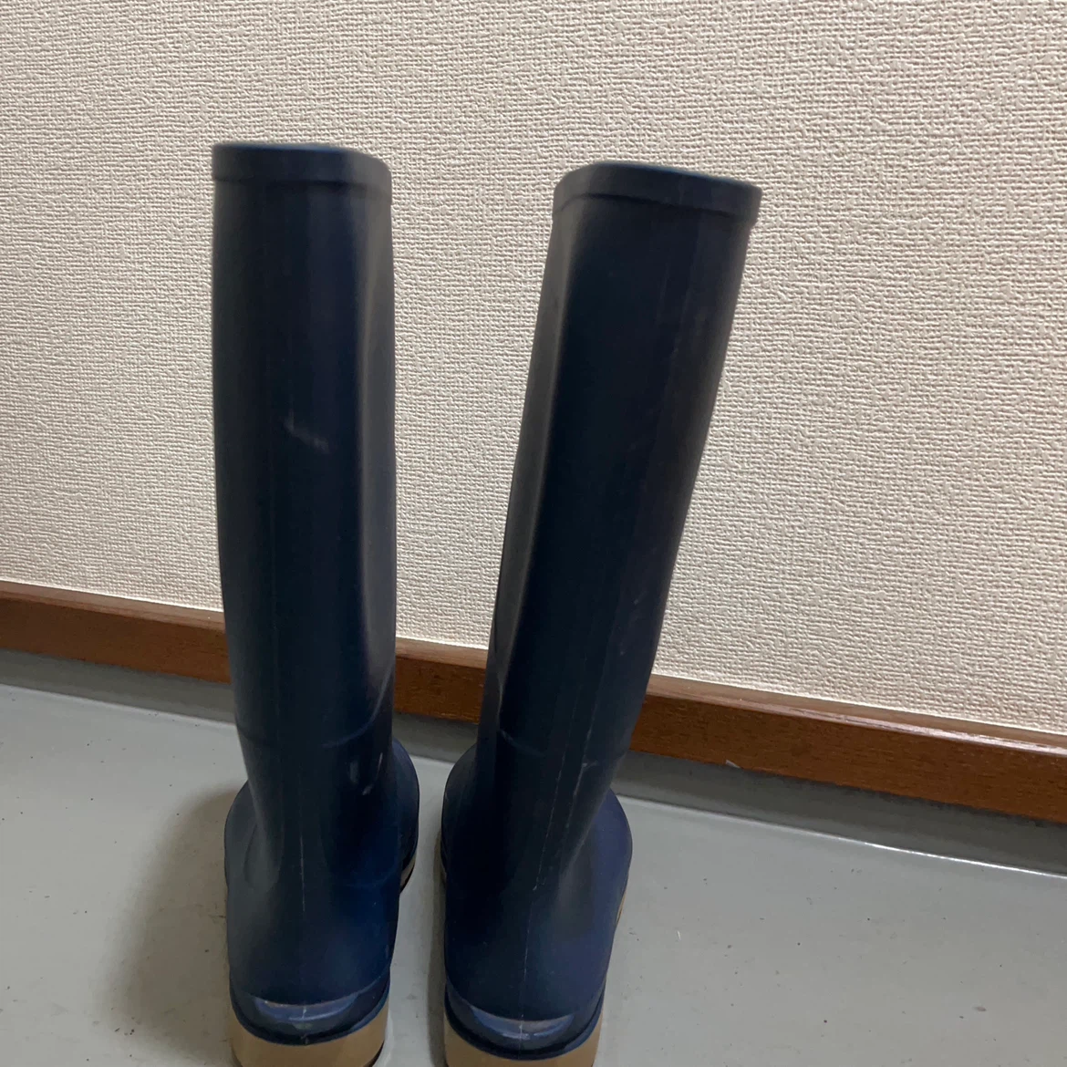 レインブーツ ネイビー S 23.5-24.0cmの写真2枚目