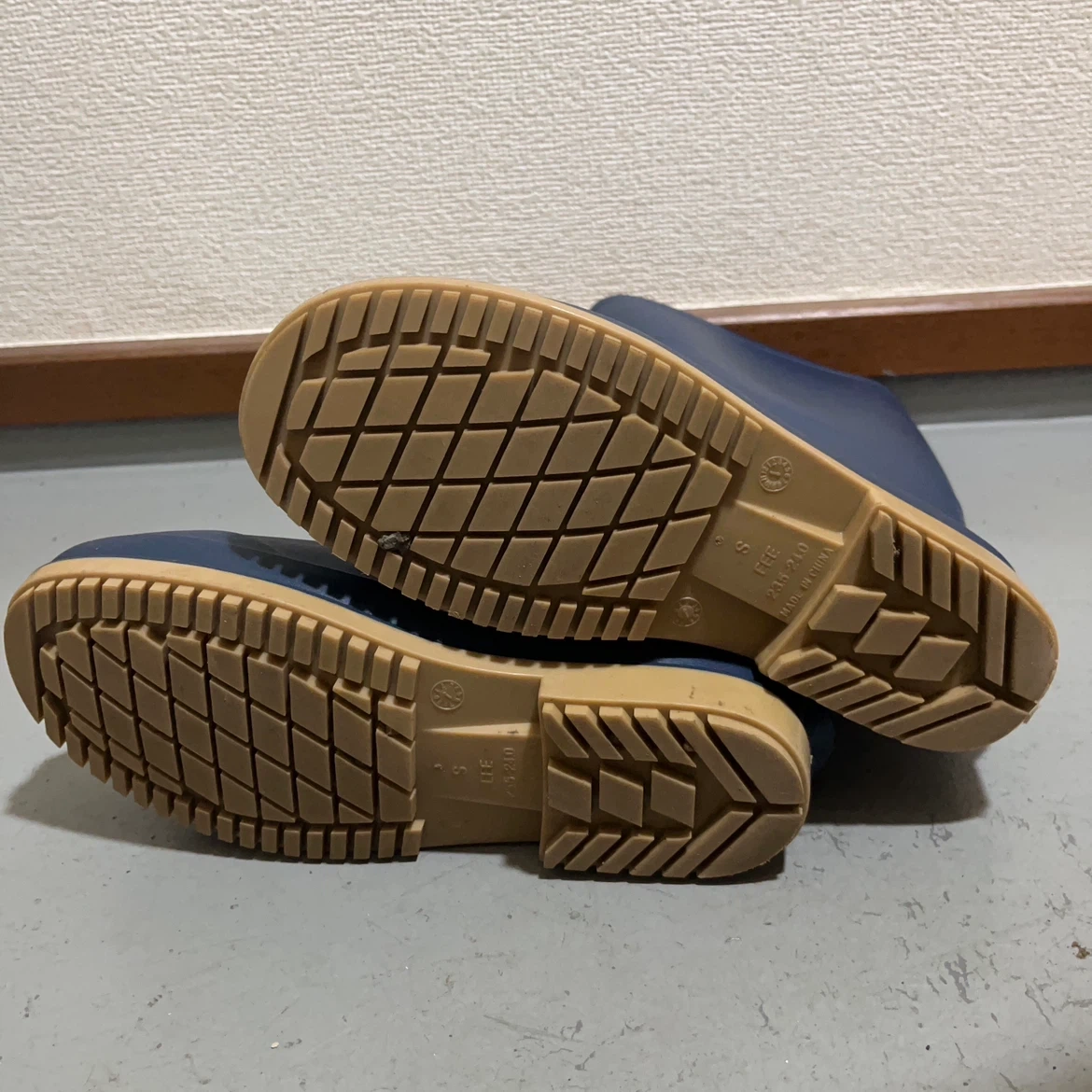 レインブーツ ネイビー S 23.5-24.0cmの写真4枚目