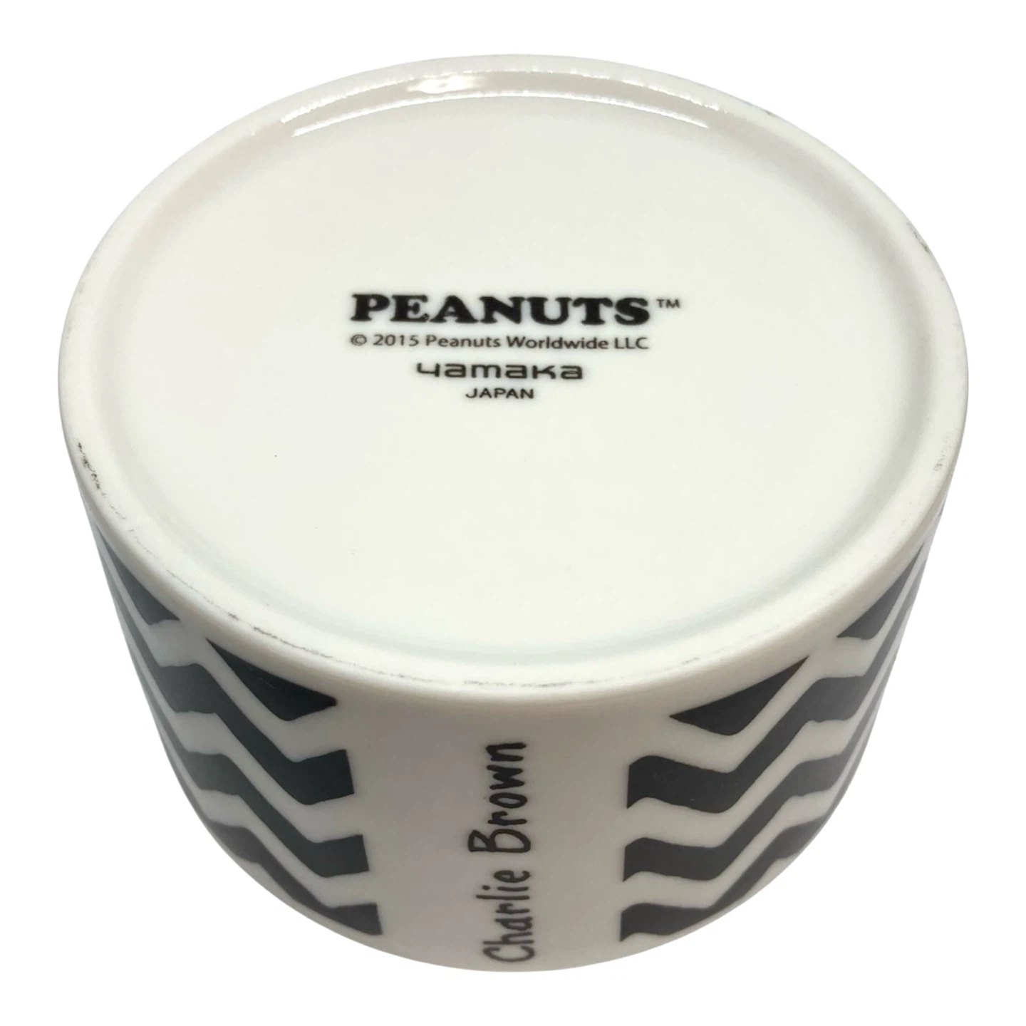 【美品】山加商店 PEANUTS SNOOPY モノトーン レンジパック 高機密容器 磁器 Sサイズ ［チャーリー・ブラウン］の写真7枚目
