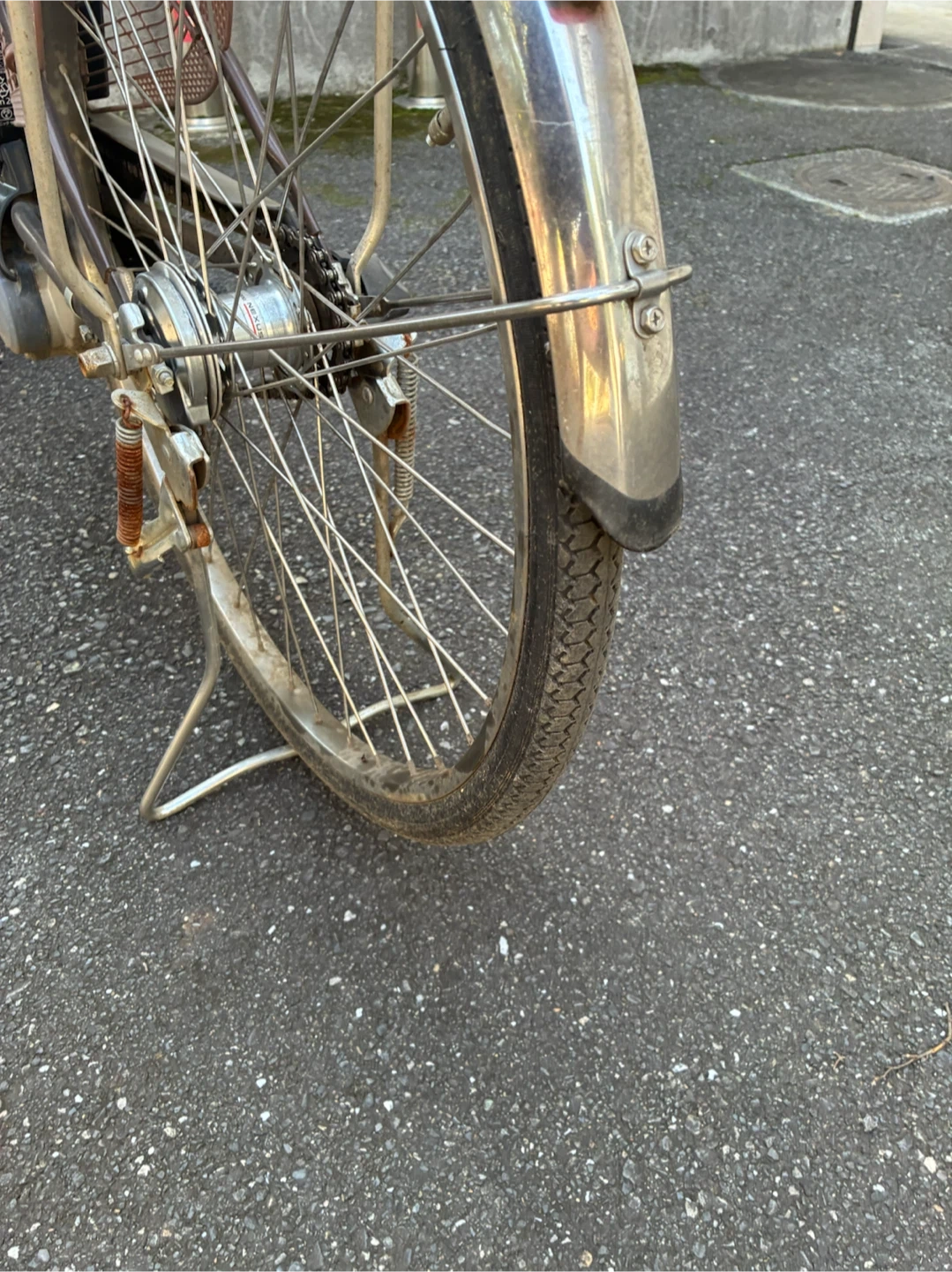 パナソニック 電動アシスト自転車 ブラウン 激安の写真3枚目