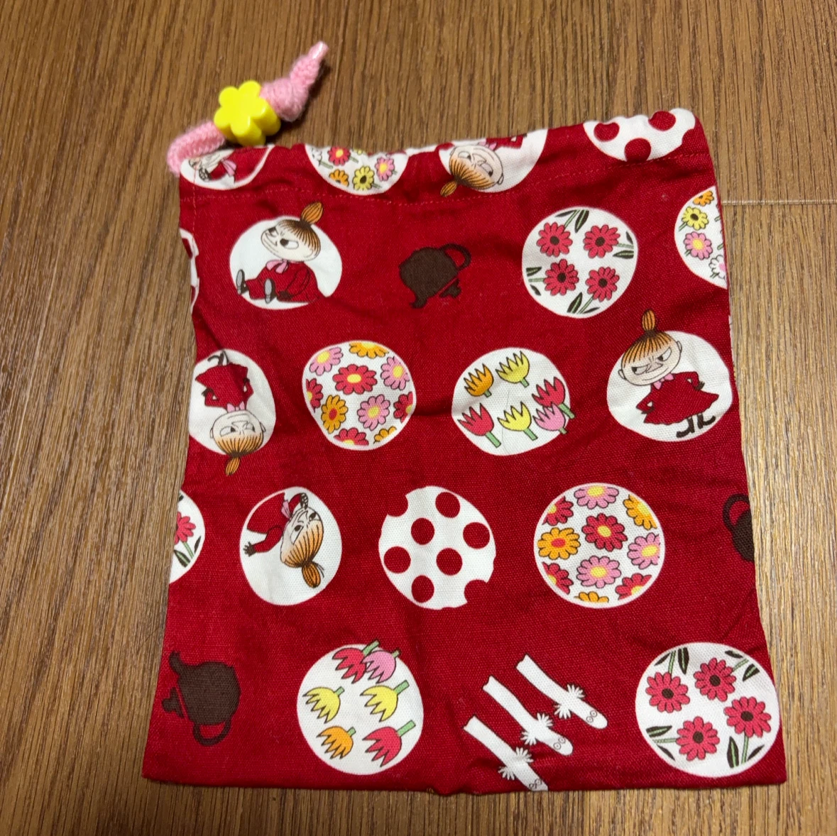 ムーミン リトルミイ 巾着袋 レッド
