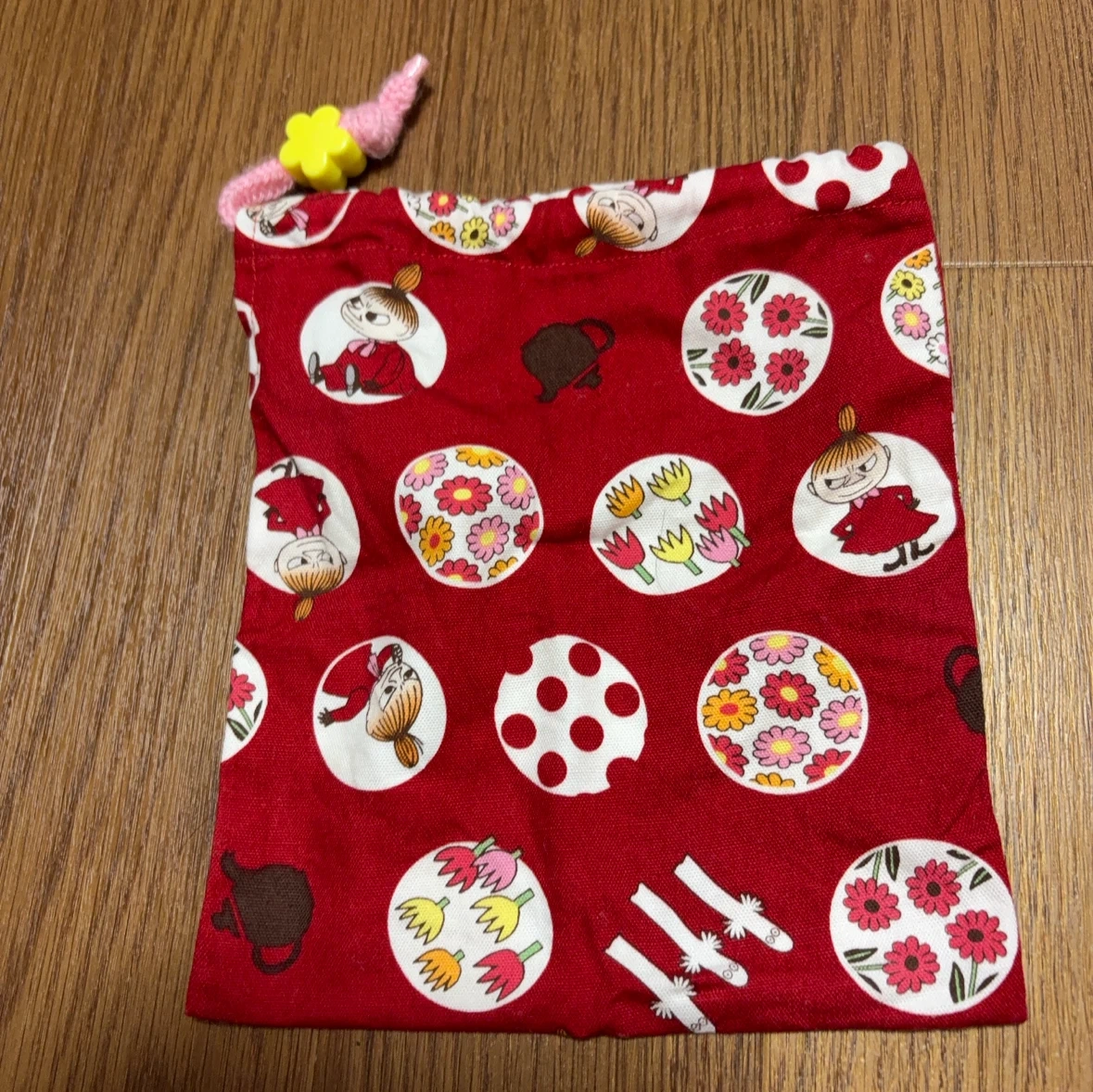 ムーミン リトルミイ 巾着袋 レッド