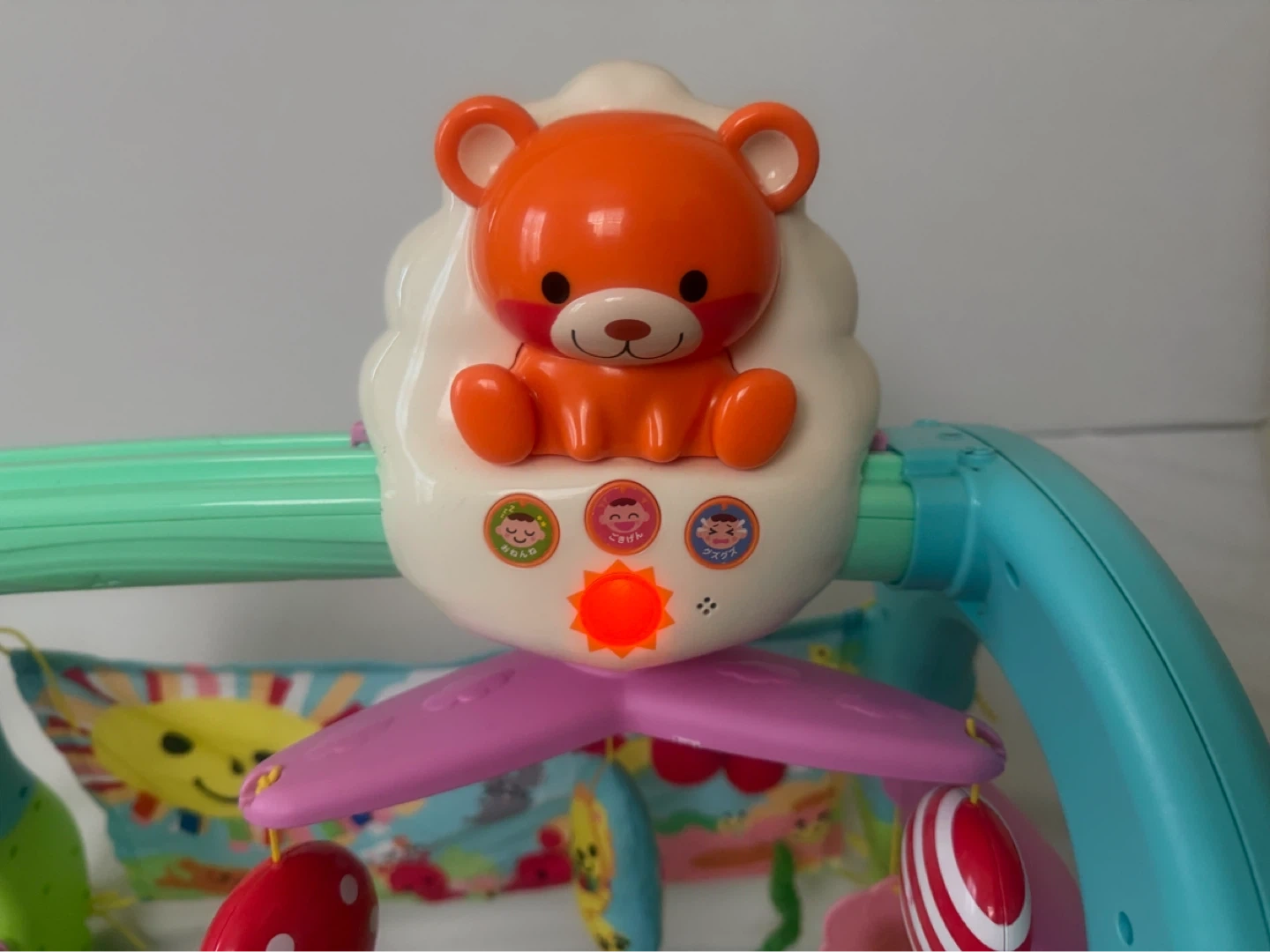 ピープル うちの赤ちゃん世界一 全身の知育メリー&ジム【動作確認済】の写真2枚目